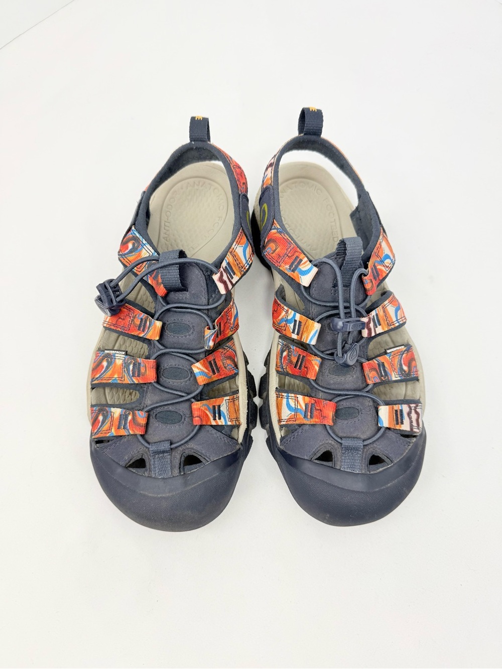 Keen Newport H2 Outdoor Afro Collab Groovy Orange Blue Hybrid Trail Water Sandal
